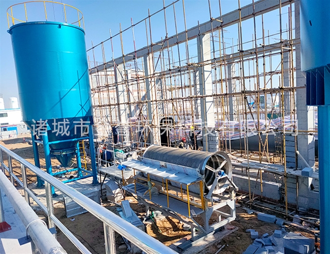 活性焦工艺水厂提标利津项目施工现场